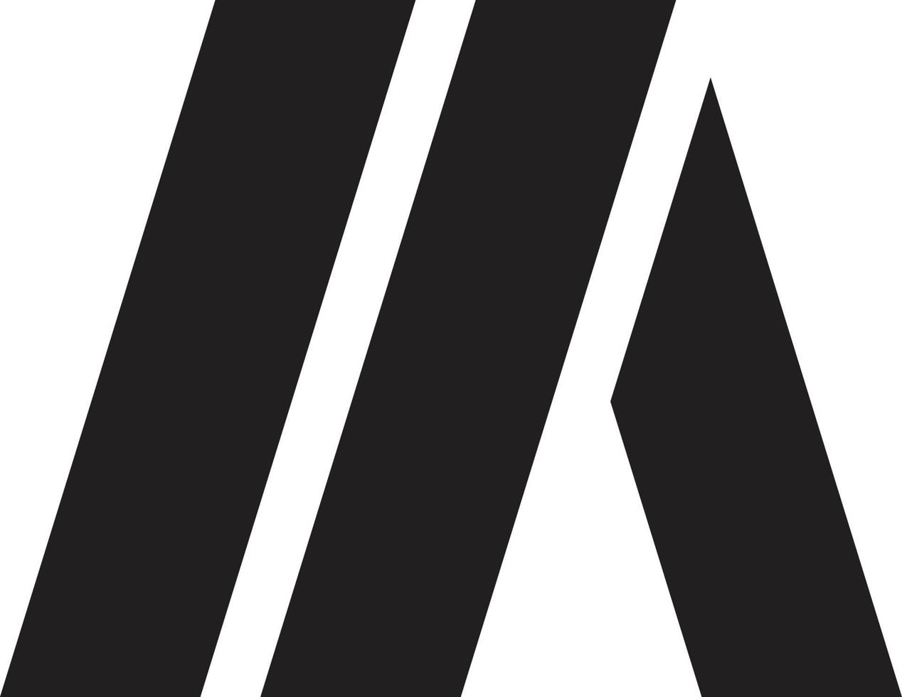 abstrakte buchstabe m logo illustration im trendigen und minimalistischen stil vektor
