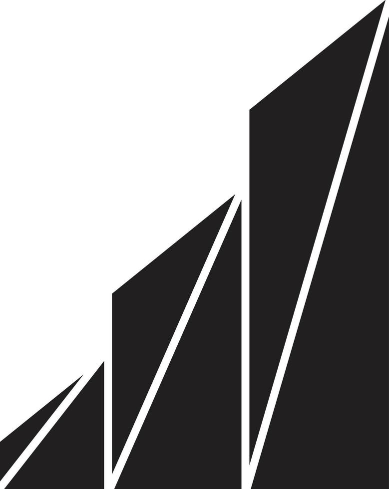 abstrakt berg logotyp illustration i trendig och minimal stil vektor