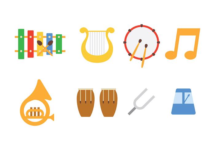 Musik Instrument Icon Pack Vector