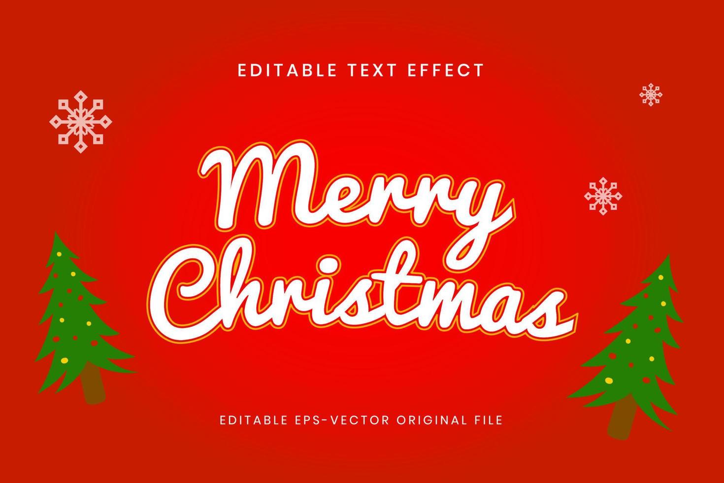 glad jul text effekt designmerry jul text effekt design vektor