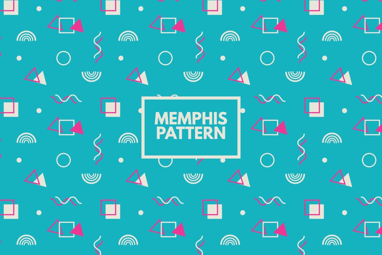 geometrische Memphis-Formen. weißer Umriss und Linien. Vektor nahtlose Wiederholungsmuster. 80er Jahre Retro-Hintergrund. trendiger Kunststil