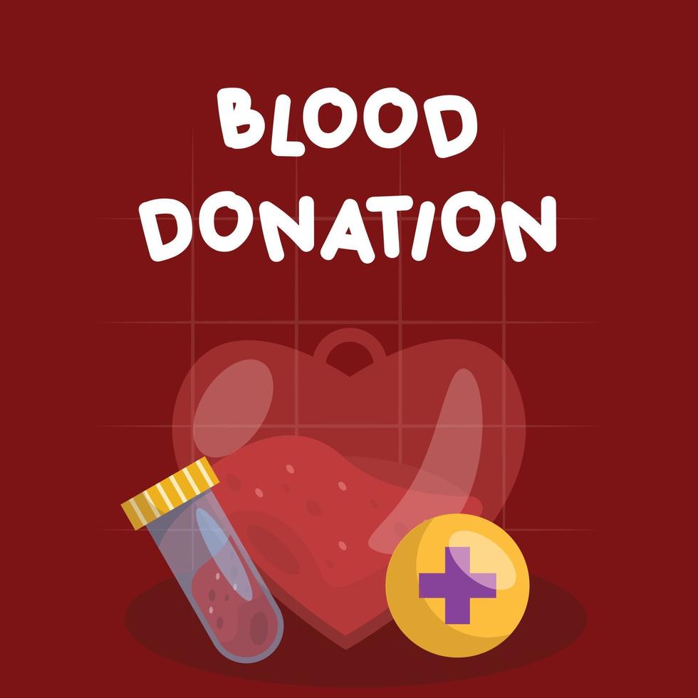 blod donation affisch baner illustration vektor