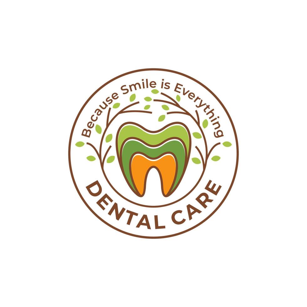 dental logotyp design. kreativ tandläkare logotyp. dental klinik kreativ företag vektor logotyp.