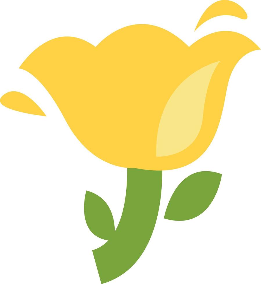 gul äng blomma, illustration, vektor på en vit bakgrund.