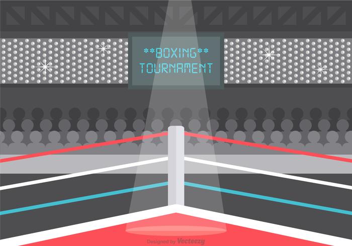 Free Vector Wrestling Ring Illustration