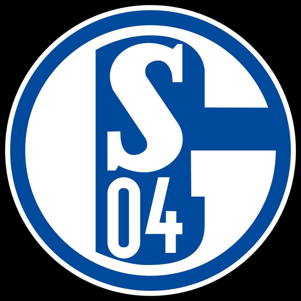 frankfurt am main, deutschland - 10.23.2022 logo des deutschen fußballvereins schalke 04. vektorbild. vektor