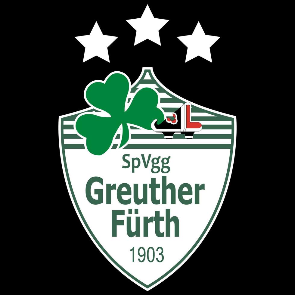 frankfurt am main, deutschland - 10.23.2022 logo des deutschen fußballvereins greuther fürth. Vektorbild. vektor