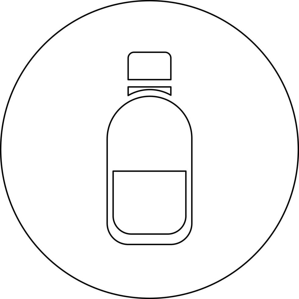 Wasserflasche, Illustration, Vektor auf weißem Hintergrund.