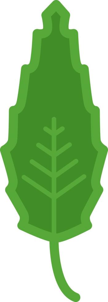 Wald grünes Blatt, Illustration, auf weißem Hintergrund. vektor