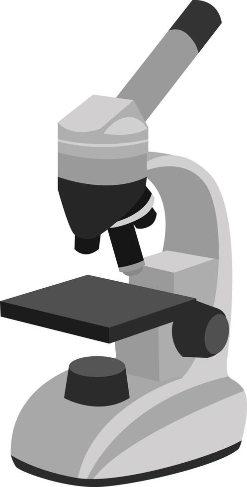 Mikroskop, Illustration, Vektor auf weißem Hintergrund