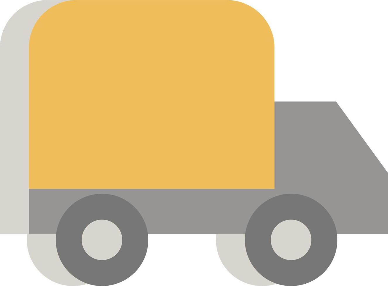 City Truck, Illustration, Vektor auf weißem Hintergrund.