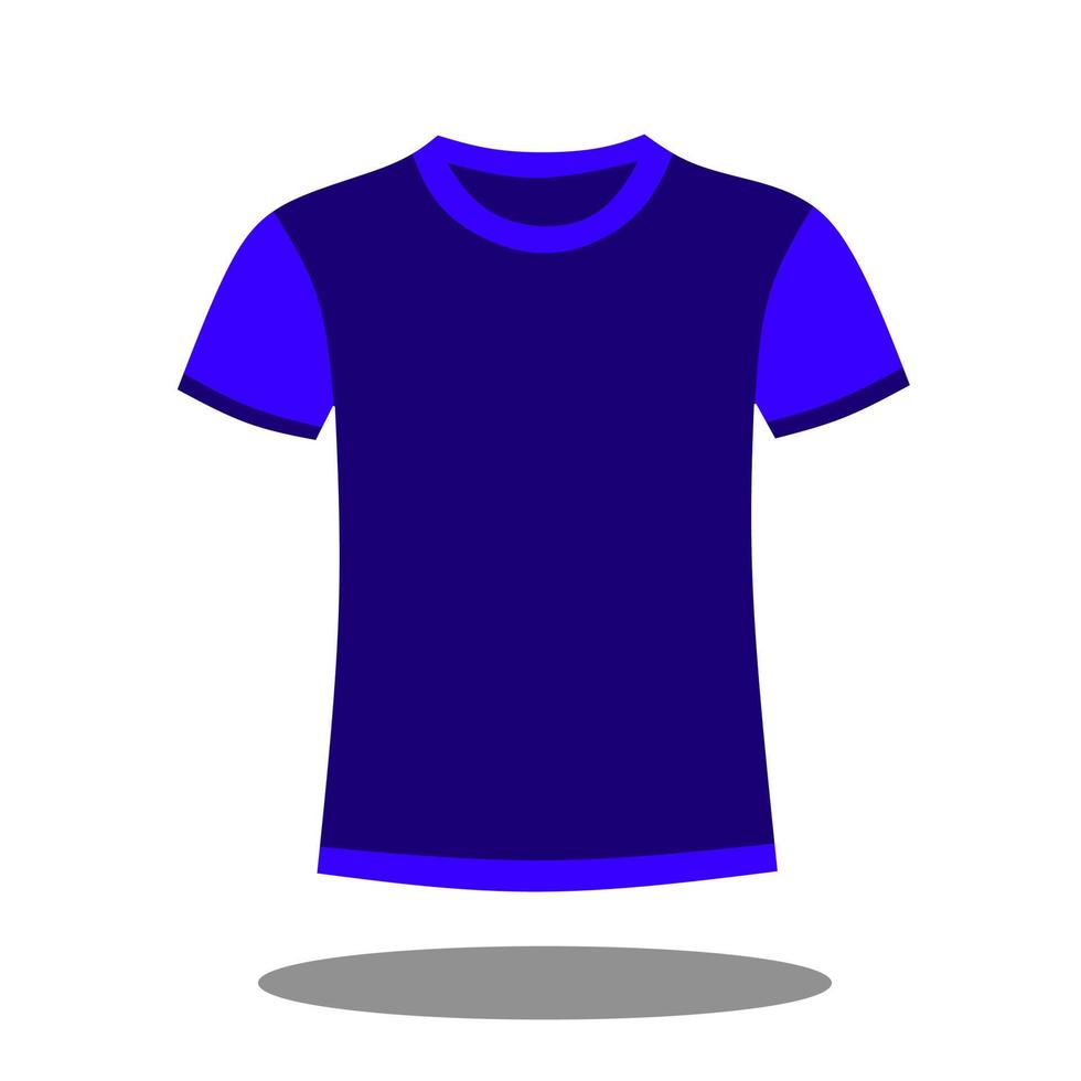 vektor illustration av kläder, standard t-tröjor på visa, design kan vara redigerad