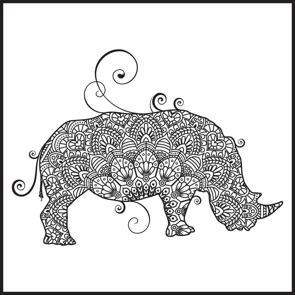 vektor illustration dekorativ djur- på vit bakgrund