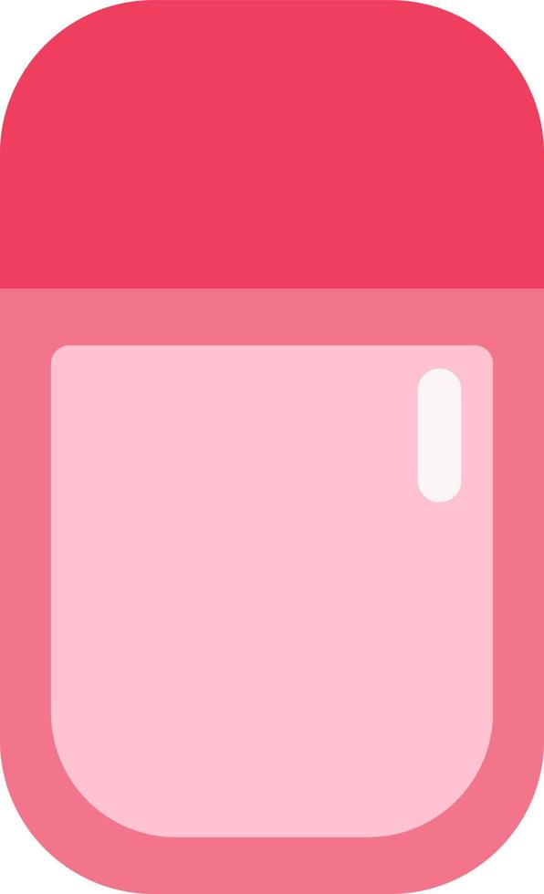 rosa schampo, illustration, vektor på en vit bakgrund