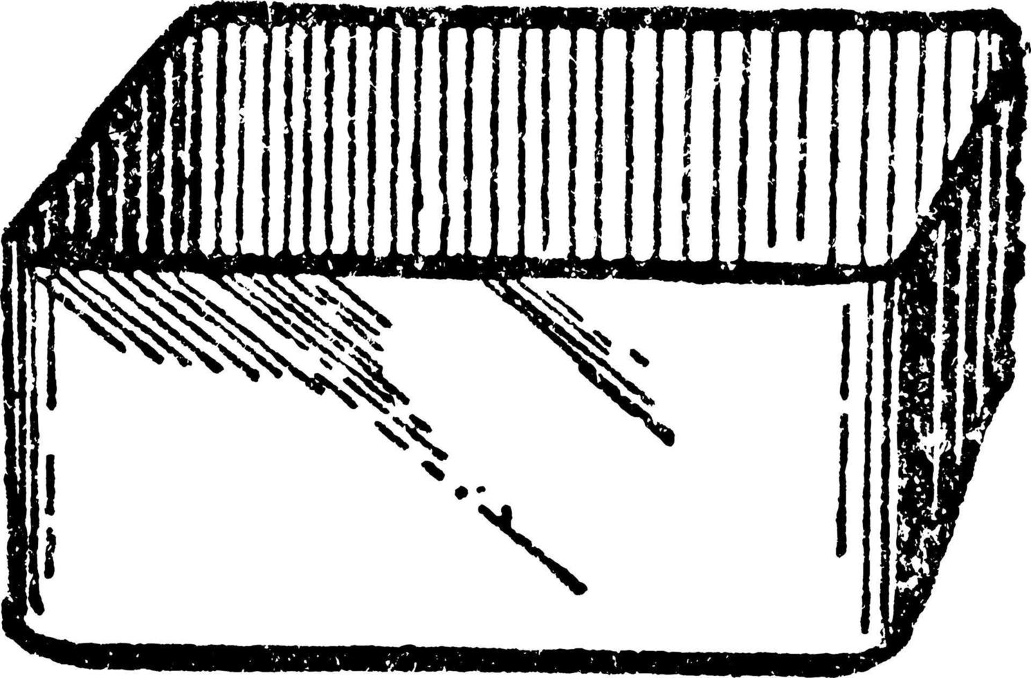 Käseform, Vintage Illustration. vektor