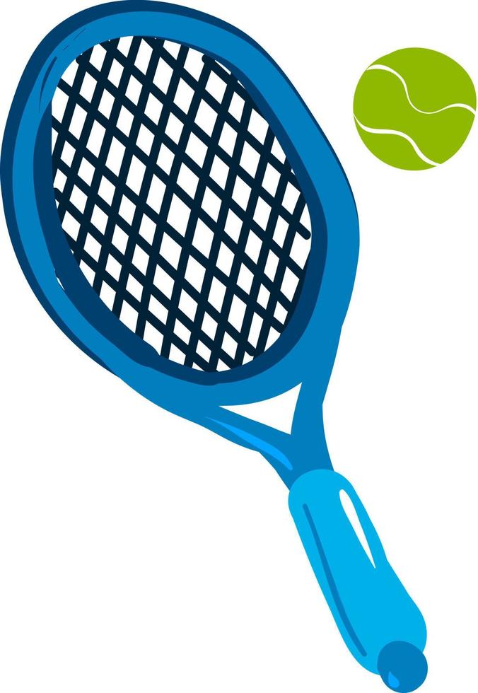 Tennisball, Illustration, Vektor auf weißem Hintergrund.