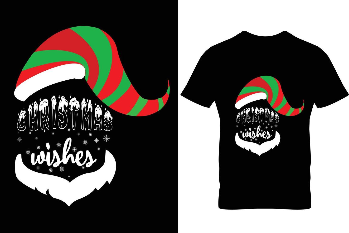 Weihnachts-T-Shirt-Design Weihnachtswünsche vektor