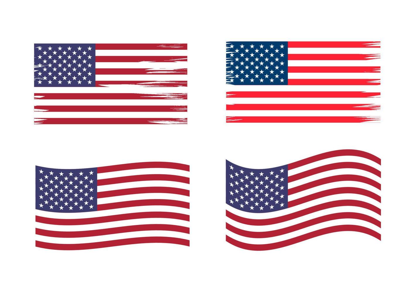 USA flagga i grunge stil, grunge USA flagga, grunge amerikan flagga vektor