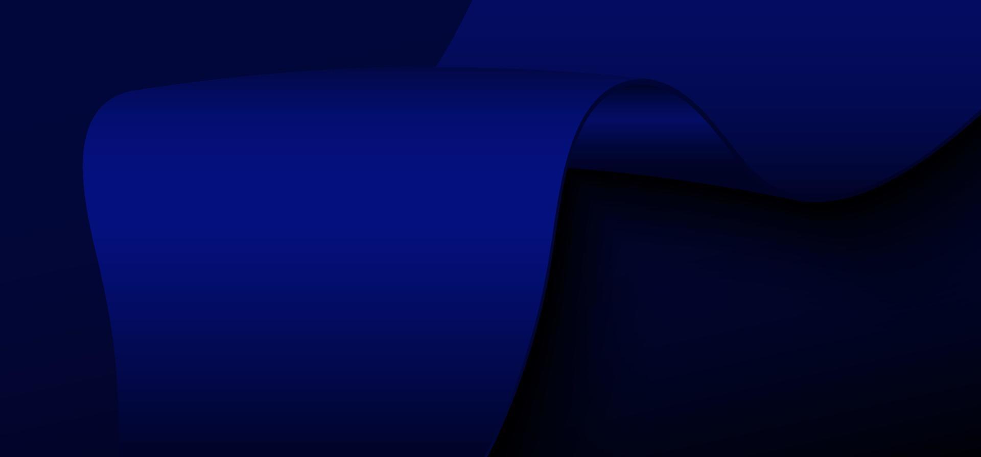 abstrakte Farbverlauf blaues Band 3D-Vorlage Designgrafik. überlappendes Design mit einfachem Präsentationshintergrund. Vektor