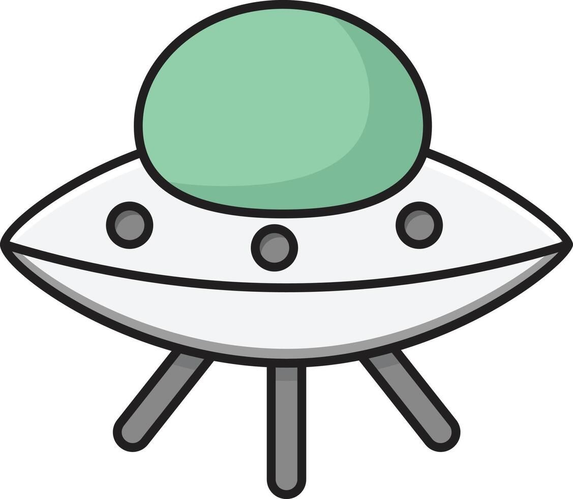 ufo vektorillustration på en bakgrund. premium kvalitetssymboler. vektorikoner för koncept och grafisk design. vektor