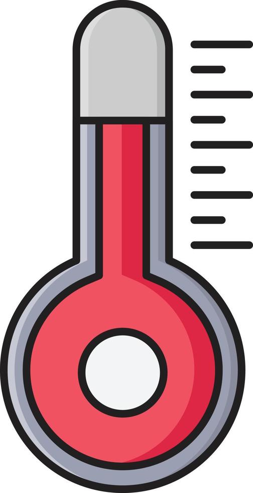 thermometer-vektorillustration auf einem hintergrund. hochwertige symbole. vektorsymbole für konzept und grafikdesign. vektor