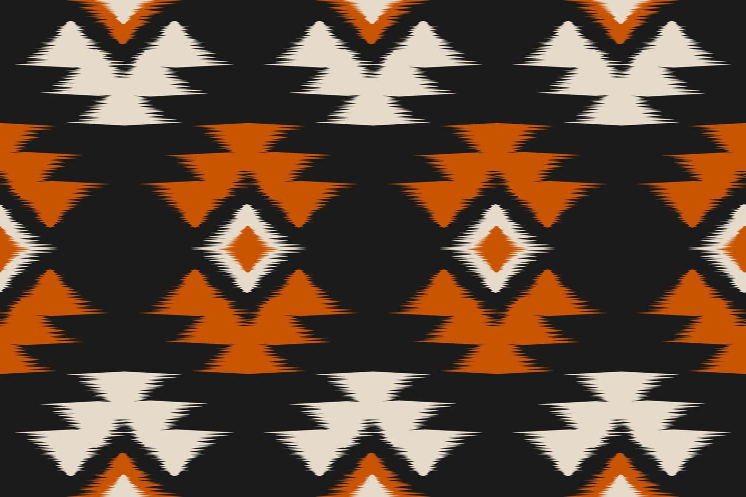 ethnisches ikat-nahtloses muster im stammes-. Aztekischer geometrischer ethnischer Ornamentdruck. Ikat-Musterstil. vektor