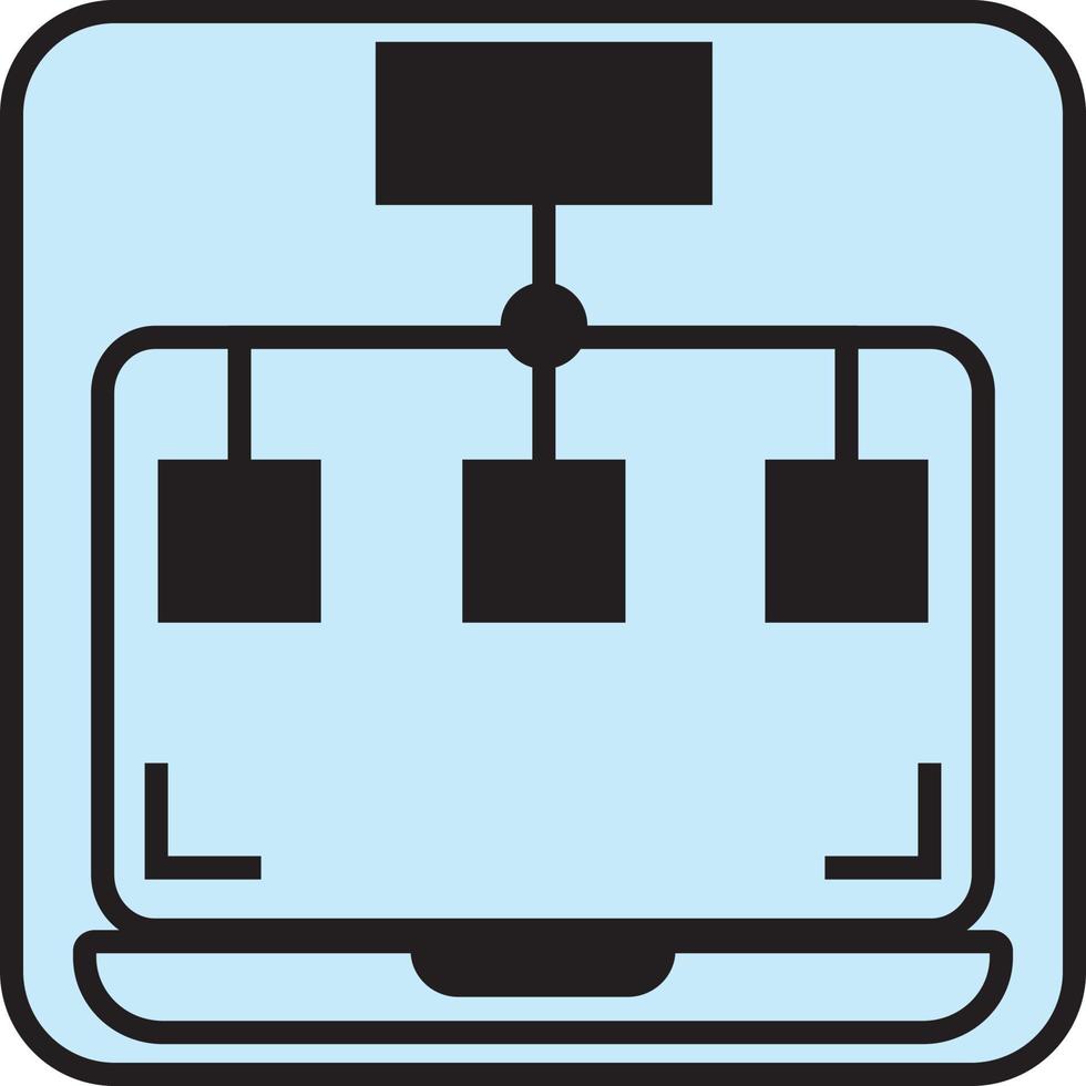 Computerserver, Illustration, Vektor, auf weißem Hintergrund. vektor