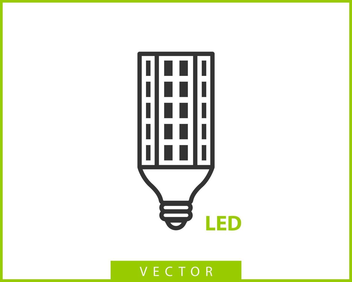 Glühbirnen-Icon-Vektor. Glühbirne Idee Logo Konzept. Lampe Strom Symbole Webdesign-Element. led-leuchten isolierte silhouette. vektor