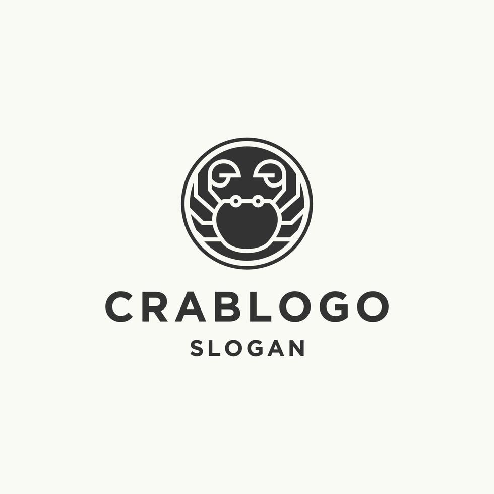 krabba logotyp mall vektor illustration design