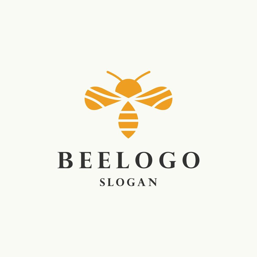 Biene-Logo-Symbol-Design-Vorlage-Vektor-Illustration vektor