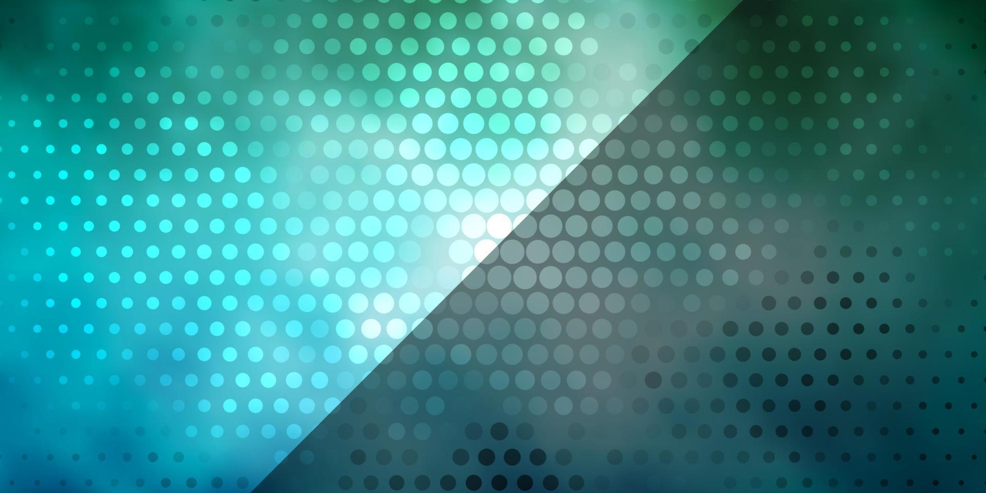 ljusblå, grön vektorbakgrund med cirklar. vektor