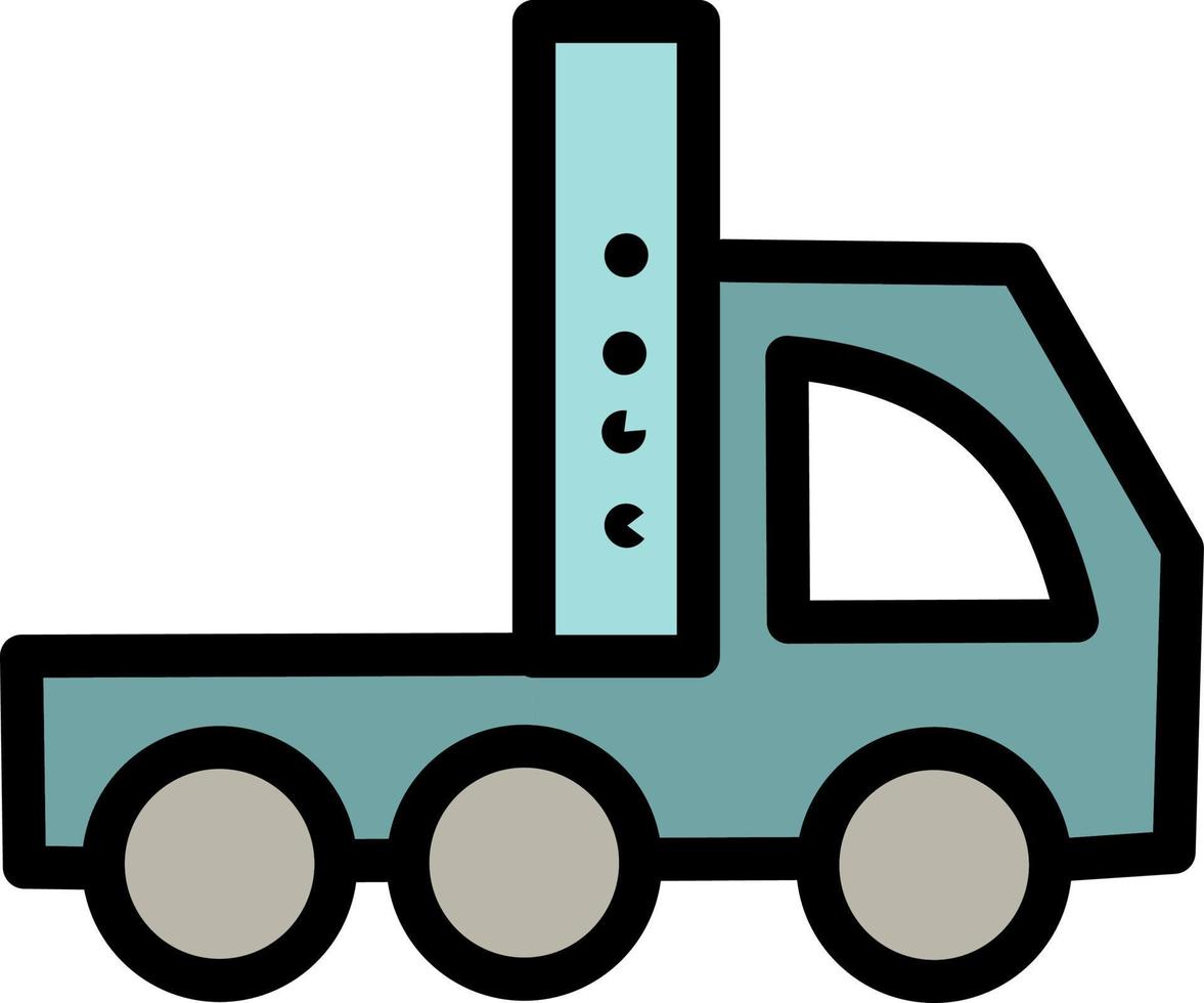 Transportwagen, Illustration, Vektor auf weißem Hintergrund.