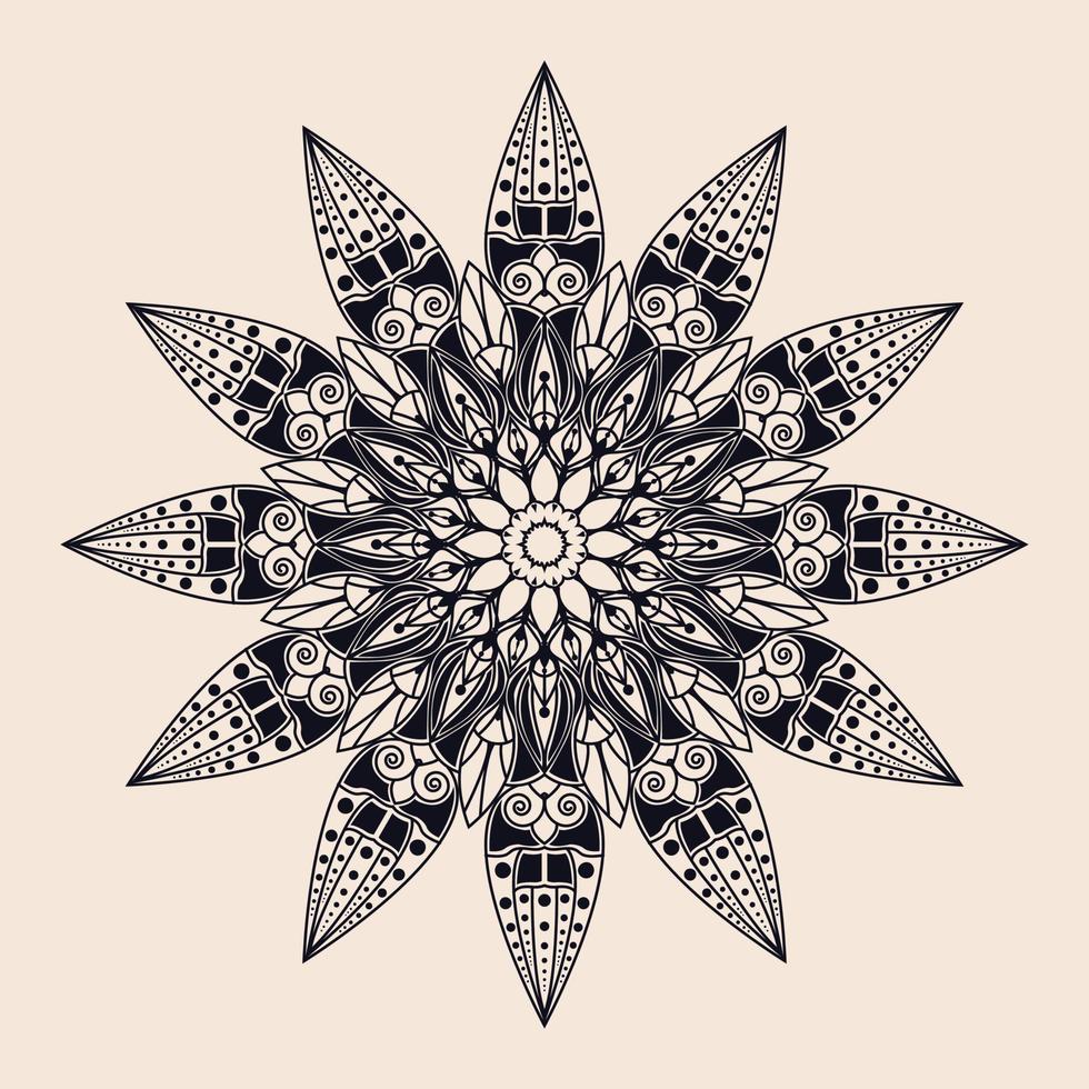 Mandala-Kunst-Design vektor