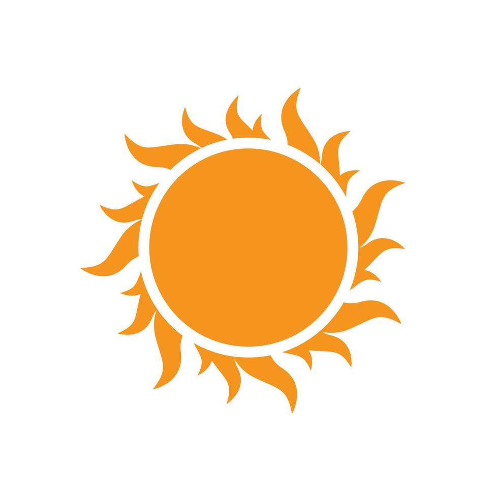 sunburst gul Sol vektor ikon logotyp illustrationer
