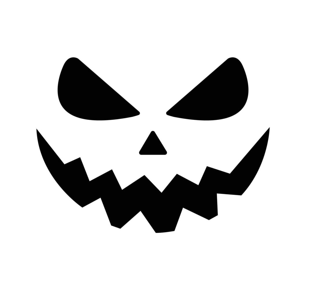 skrämmande pumpa halloween symbol vektor illustration