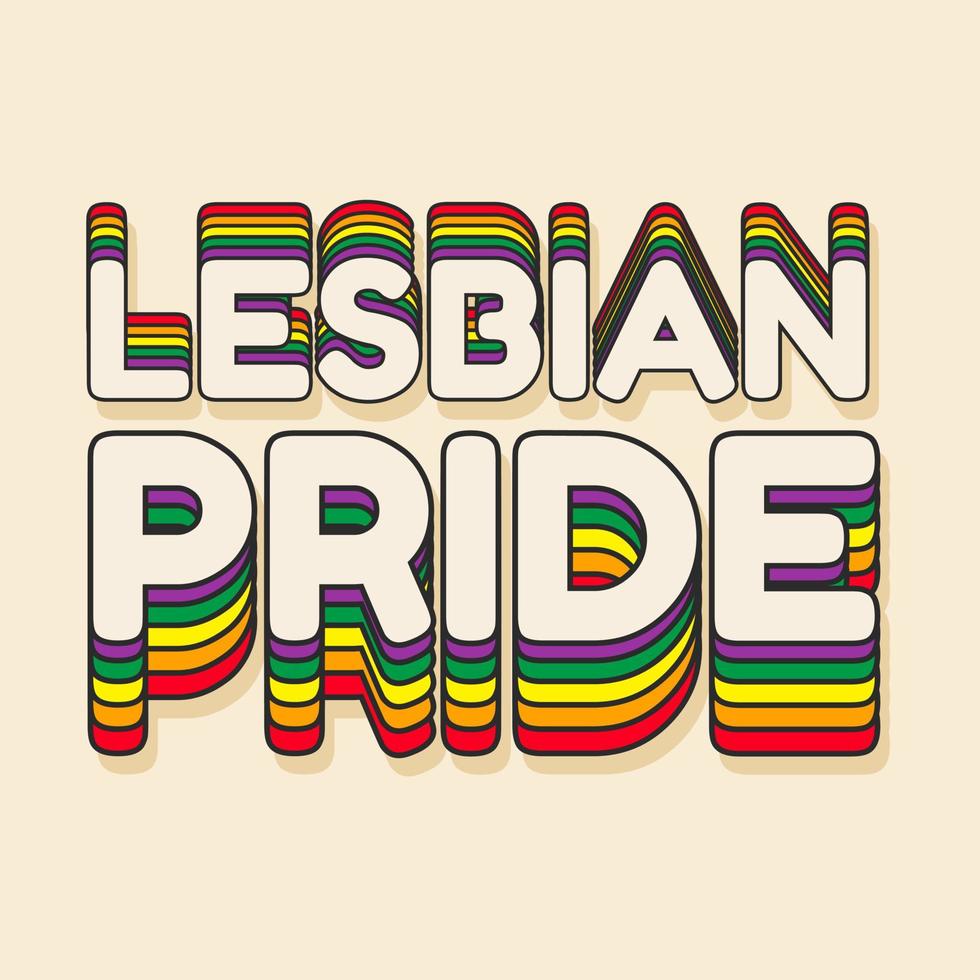 lesbischer stolz marsch lesbisch trans schwul homo vektor