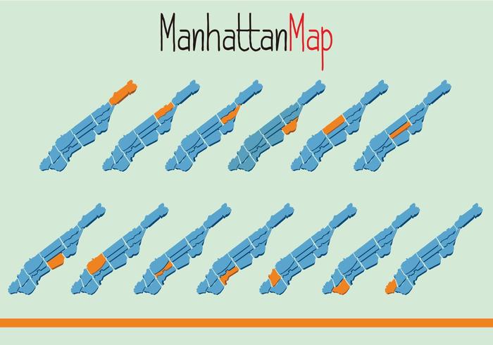 Vektor av Manhattam Map