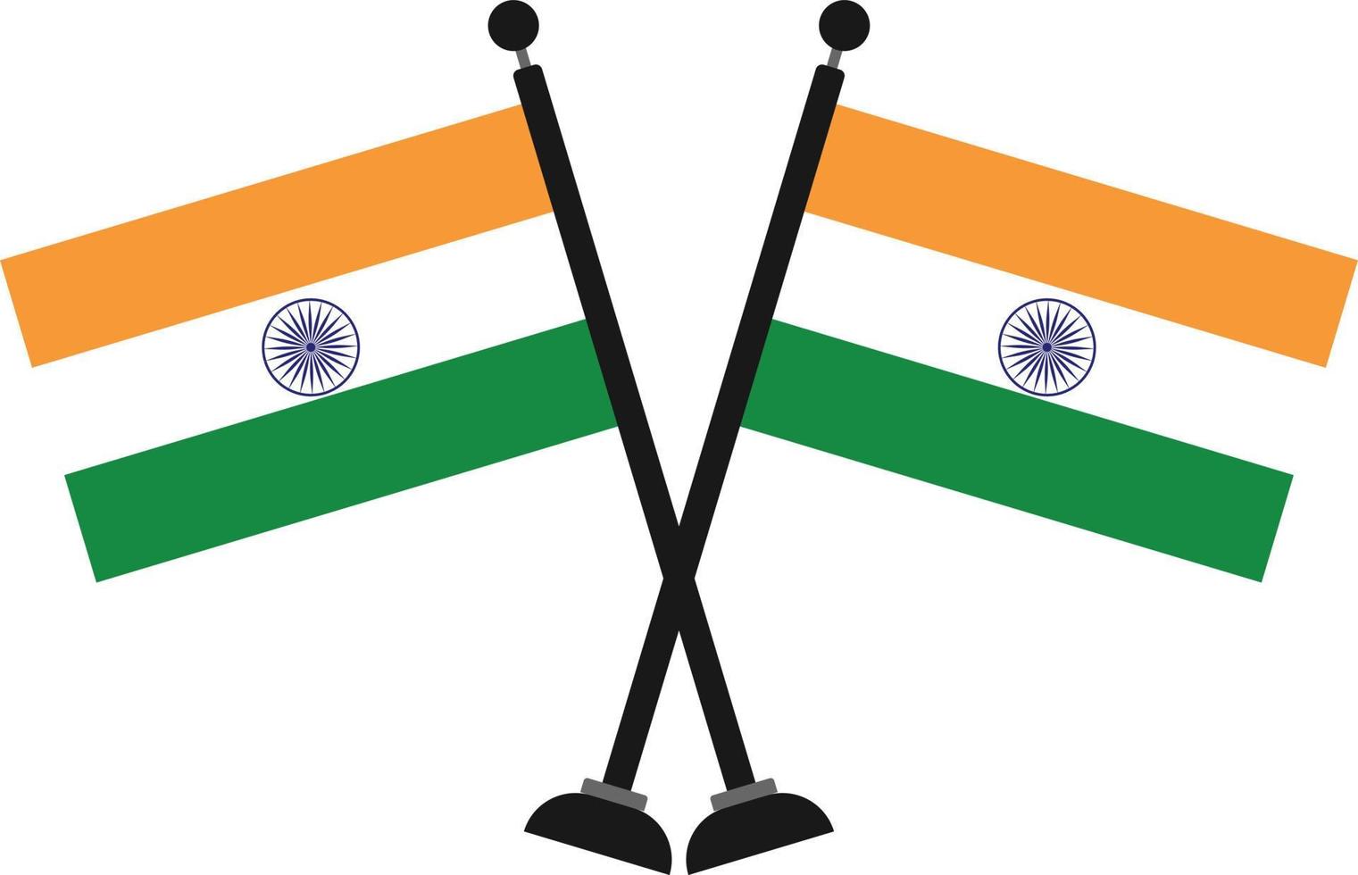 Indiens flagga vektor