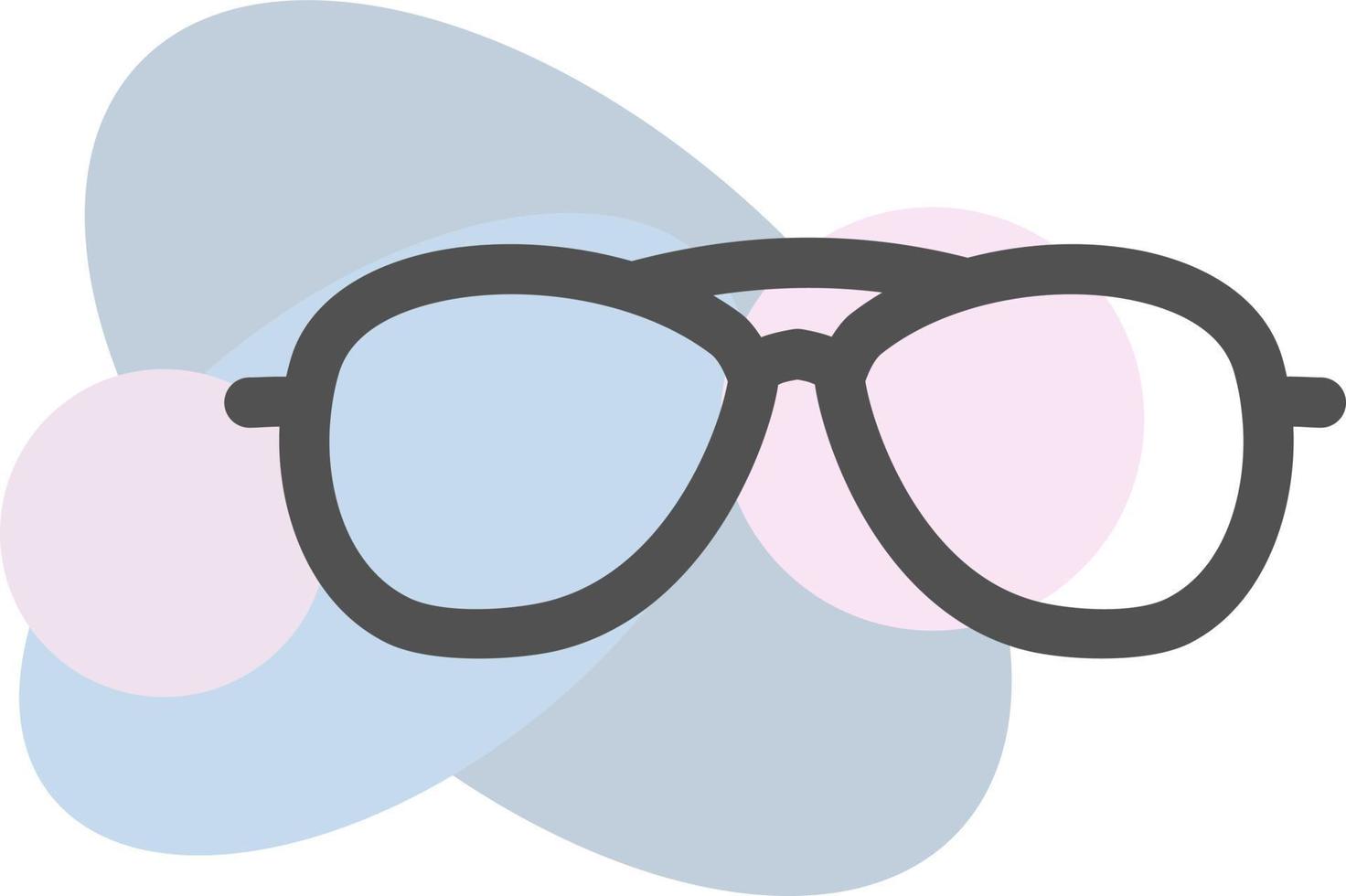modern glasögon, illustration, vektor, på en vit bakgrund. vektor