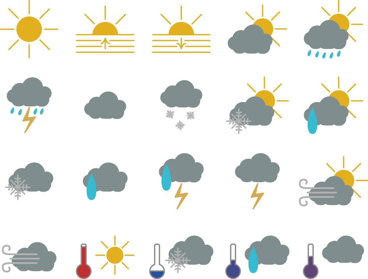 Wetternachrichten, Illustration, auf weißem Hintergrund. vektor