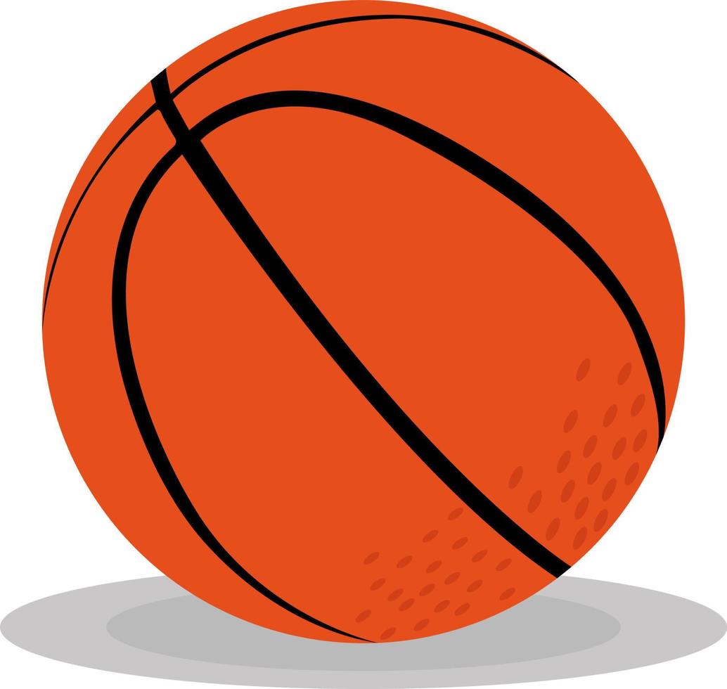 orange basketboll, illustration, vektor på vit bakgrund
