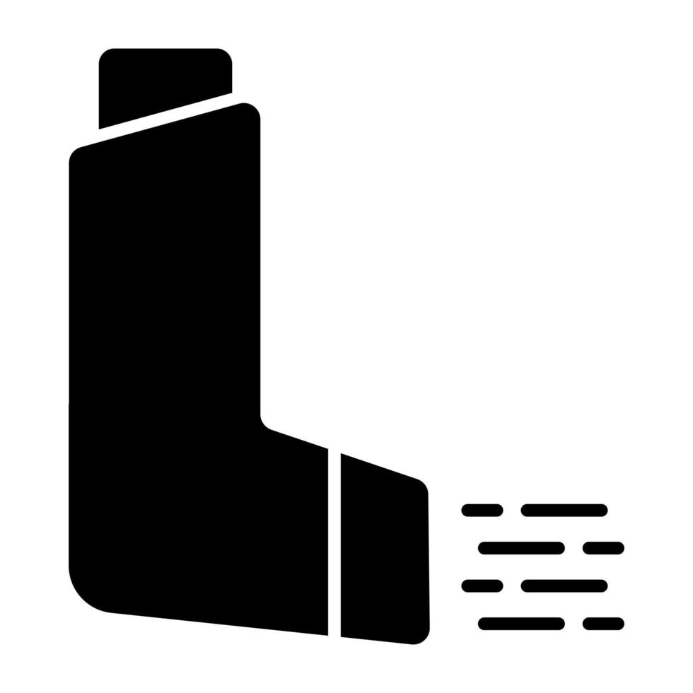 trendig design ikon av inhalator vektor