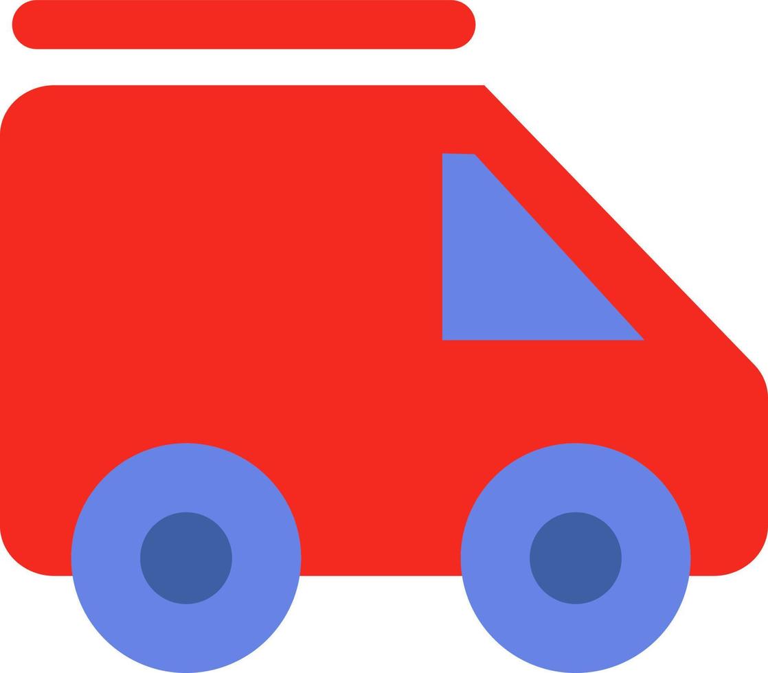 mat leverans lastbil, illustration, vektor på en vit bakgrund.