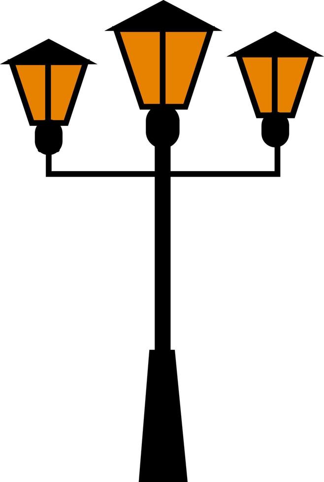 skön gata lampa, vektor eller Färg illustration.