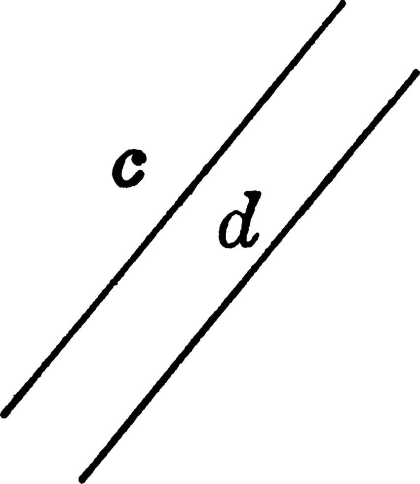 parallell rader, årgång illustration. vektor
