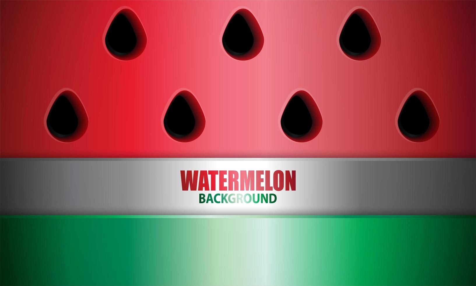 Wassermelonenhintergrund im realistischen Stil vektor