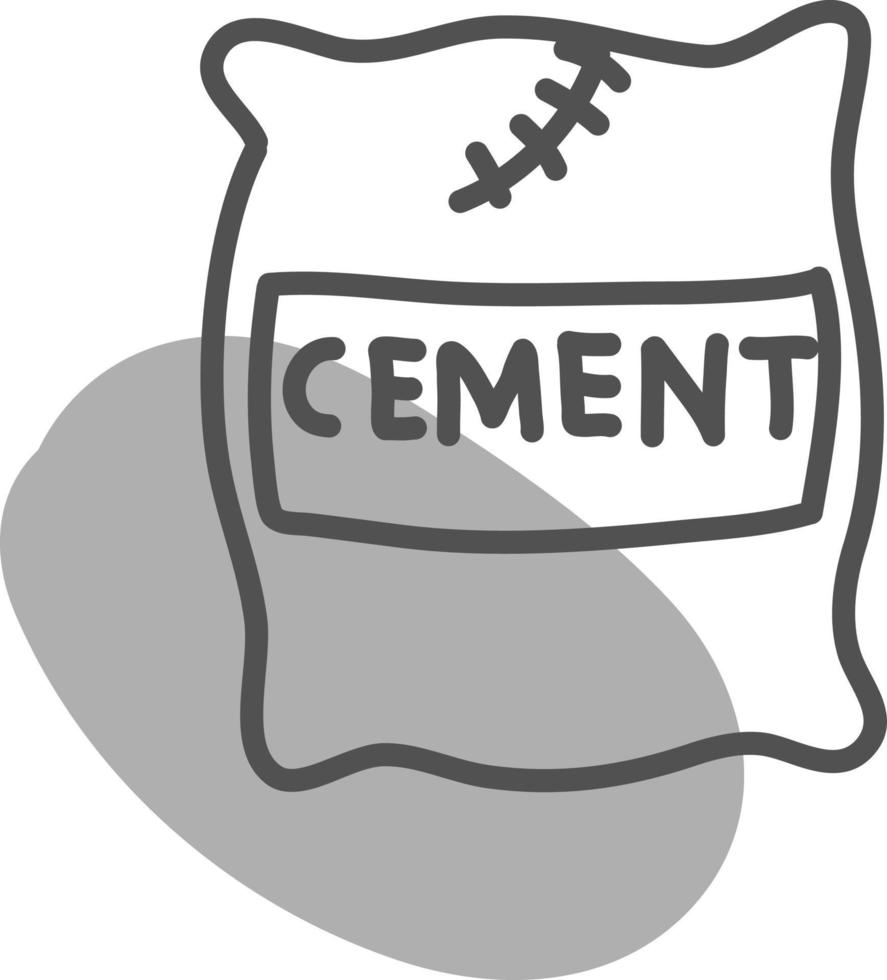 konstruktion cement, illustration, vektor, på en vit bakgrund. vektor