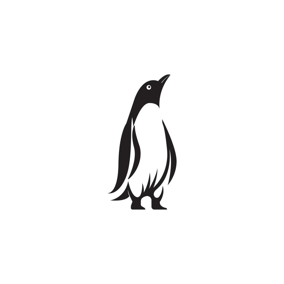 Pinguin-Symbol-Logo-Vektor-Design vektor