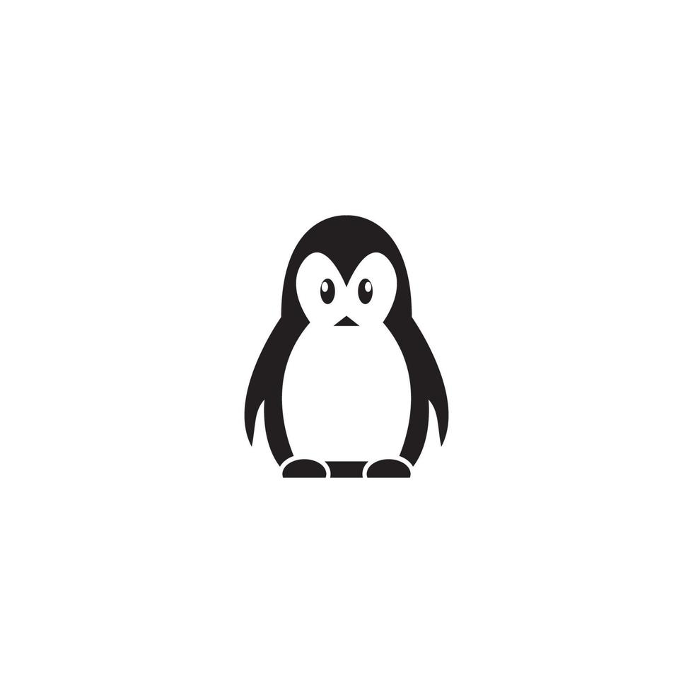 Pinguin-Symbol-Logo-Vektor-Design vektor