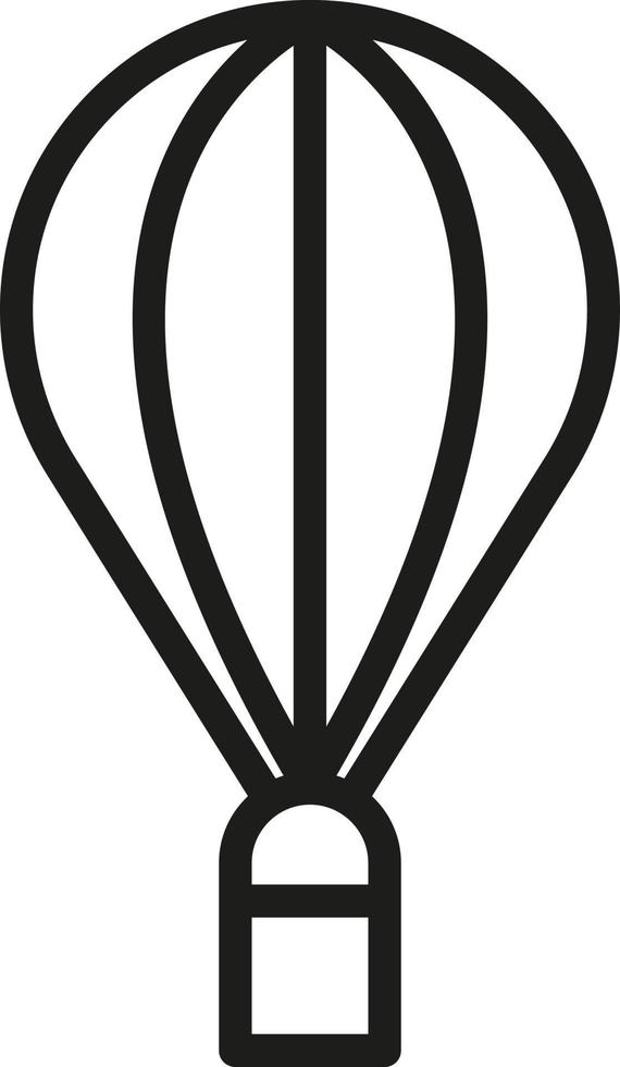 Heißluftballon, Illustration, Vektor, auf weißem Hintergrund. vektor